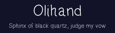 Olihand by Olivier Langlois — Script Handwritten Font — thumbnail 2