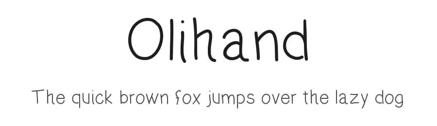 Olihand by Olivier Langlois — Script Handwritten Font