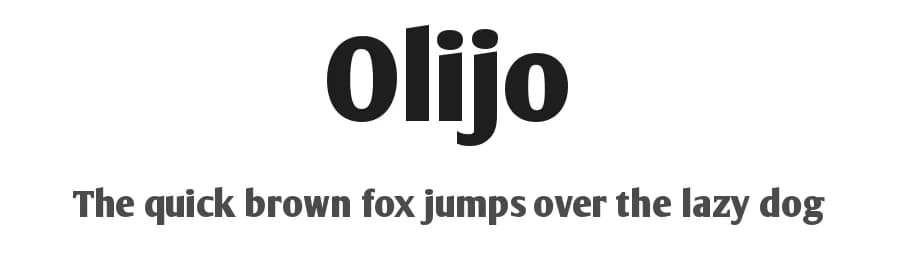 Olijo by Manfred Klein — Sans Serif Font