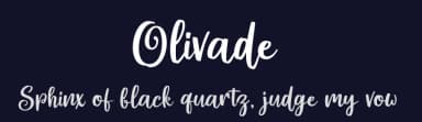Olivade by Akhmad Reza Fauzi — Script Handwritten Font — thumbnail 2