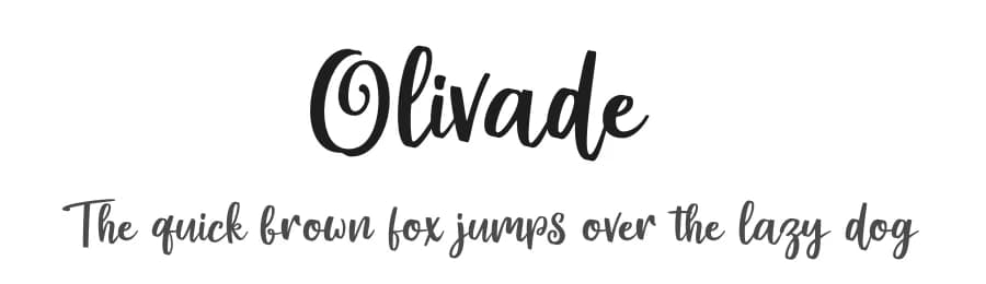 Olivade by Akhmad Reza Fauzi — Script Handwritten Font