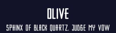 Olive by Ridho Catur Ihsan — Sans Serif Font — thumbnail 2