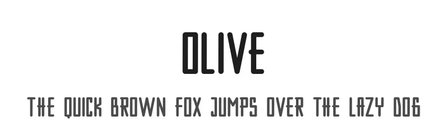 Olive by Ridho Catur Ihsan — Sans Serif Font