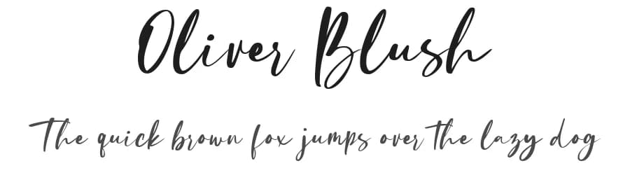 Oliver Blush by Typetemp Studio — Script Handwritten Font