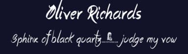 Oliver Richards by JSH creates — Script Handwritten Font — thumbnail 2