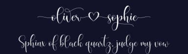 Oliver Sophie by Hamzah Muhamad Ihsan — Script Handwritten Font — thumbnail 2