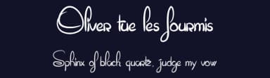 Oliver tue les fourmis by Maelle.K | Thomas Boucherie — Script Handwritten Font — thumbnail 2