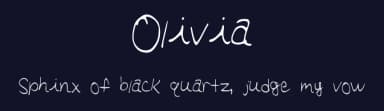 Olivia by Olivia Fair — Script Handwritten Font — thumbnail 2