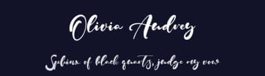 Olivia Audrey by Kong Font — Script Handwritten Font — thumbnail 2