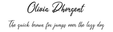 Olivia Dhorgent by cove703 — Script Handwritten Font — thumbnail 1