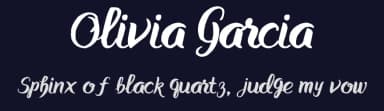 Olivia Garcia by Woodcutter — Script Handwritten Font — thumbnail 2
