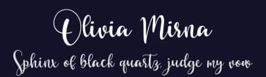 Olivia Mirna by Abo Daniel Studio — Script Handwritten Font — thumbnail 2