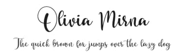 Olivia Mirna by Abo Daniel Studio — Script Handwritten Font — thumbnail 1