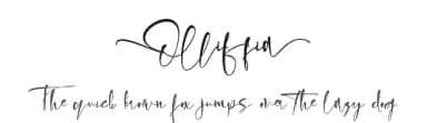 Olliffia by Letterara — Script Handwritten Font — thumbnail 1