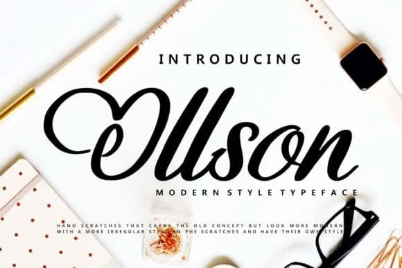 Ollson Font by Vunira — Script Handwritten Font