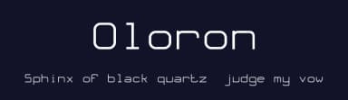 Oloron by Michel Bujardet — Sans Serif Font — thumbnail 2