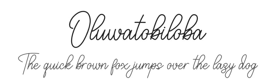 Oluwatobiloba by Integritype Studio — Script Handwritten Font