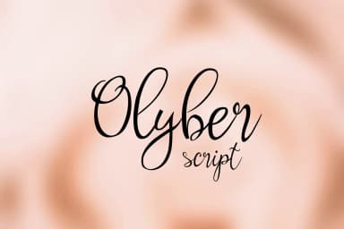 Olyber Font by Digital Typeface Studio — Script Handwritten Font — thumbnail 1