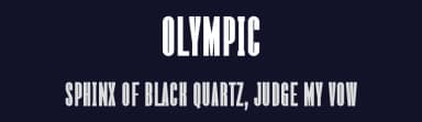 Olympic by Graphicxell — Sans Serif Font — thumbnail 2