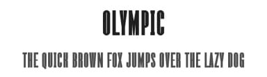 Olympic by Graphicxell — Sans Serif Font — thumbnail 1