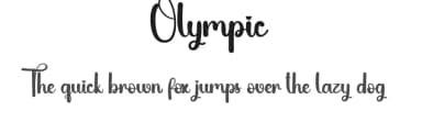 Olympic by Andi Moz — Script Handwritten Font — thumbnail 1
