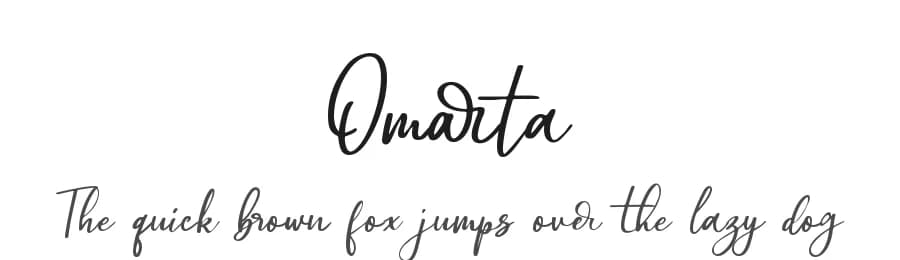 Omarta by DM Letter Studio - Dimas Prasetyo — Script Handwritten Font
