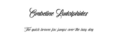 Ombeline Ludolphides by Cat.B — Script Handwritten Font — thumbnail 1