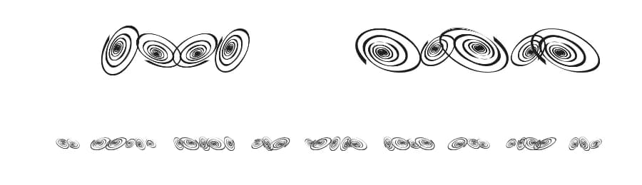 Omega Swirls by Omega Font Labs — Dingbats Font — preview 1