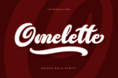 Omelette Font by Grezline Studio — Script Handwritten Font — thumbnail 1