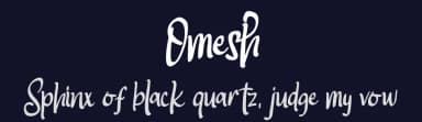 Omesh by Riki — Script Handwritten Font — thumbnail 2