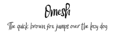 Omesh by Riki — Script Handwritten Font — thumbnail 1