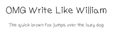 OMG Write Like William by William Koch — Script Handwritten Font — thumbnail 1