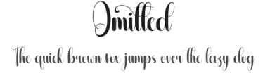 Omitted by Scratchones — Script Handwritten Font — thumbnail 1