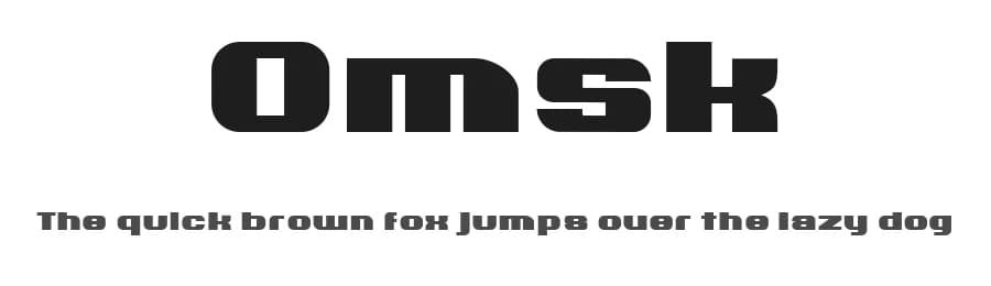 Omsk by Vladimir Nikolic — Sans Serif Font