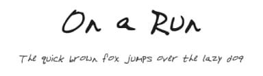 On a Run by mxdesigns — Script Handwritten Font — thumbnail 1