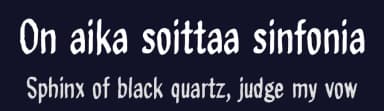 On aika soittaa sinfonia by Juha Korhonen — Script Handwritten Font — thumbnail 2
