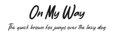 On My Way by Typefactoryco — Script Handwritten Font — thumbnail 1