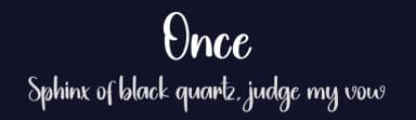 Once by Scratchones — Script Handwritten Font — thumbnail 2