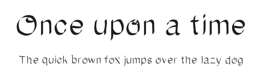 Once upon a time by Zachary Lucier — Script Handwritten Font