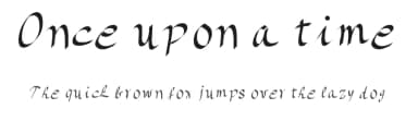Once upon a time by Gaelleing — Script Handwritten Font — thumbnail 1