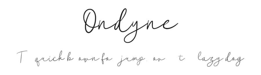 Ondyne by Creatype Studio — Script Handwritten Font