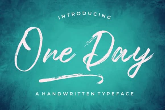 One Day Font by typehill — Script Handwritten Font