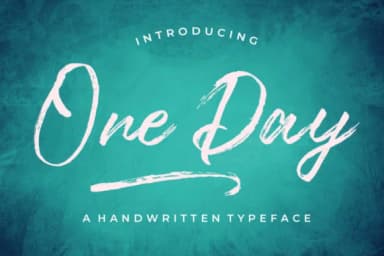 One Day Font by typehill — Script Handwritten Font — thumbnail 1