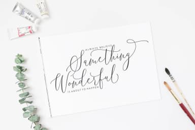 One Luminous Font by moriztype — Script Handwritten Font — thumbnail 4