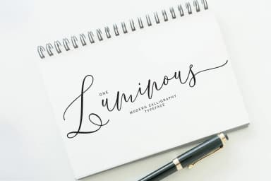 One Luminous Font by moriztype — Script Handwritten Font — thumbnail 6