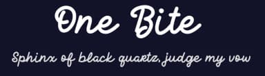 One Bite by Denny Subagja — Script Handwritten Font — thumbnail 2