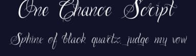 One Chance Script by Sean Dalton — Script Handwritten Font — thumbnail 2