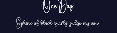 One Day by Wahyu Studio — Script Handwritten Font — thumbnail 2