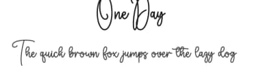 One Day by Wahyu Studio — Script Handwritten Font — thumbnail 1