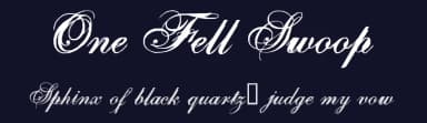 One Fell Swoop by Pennyzine — Script Handwritten Font — thumbnail 2